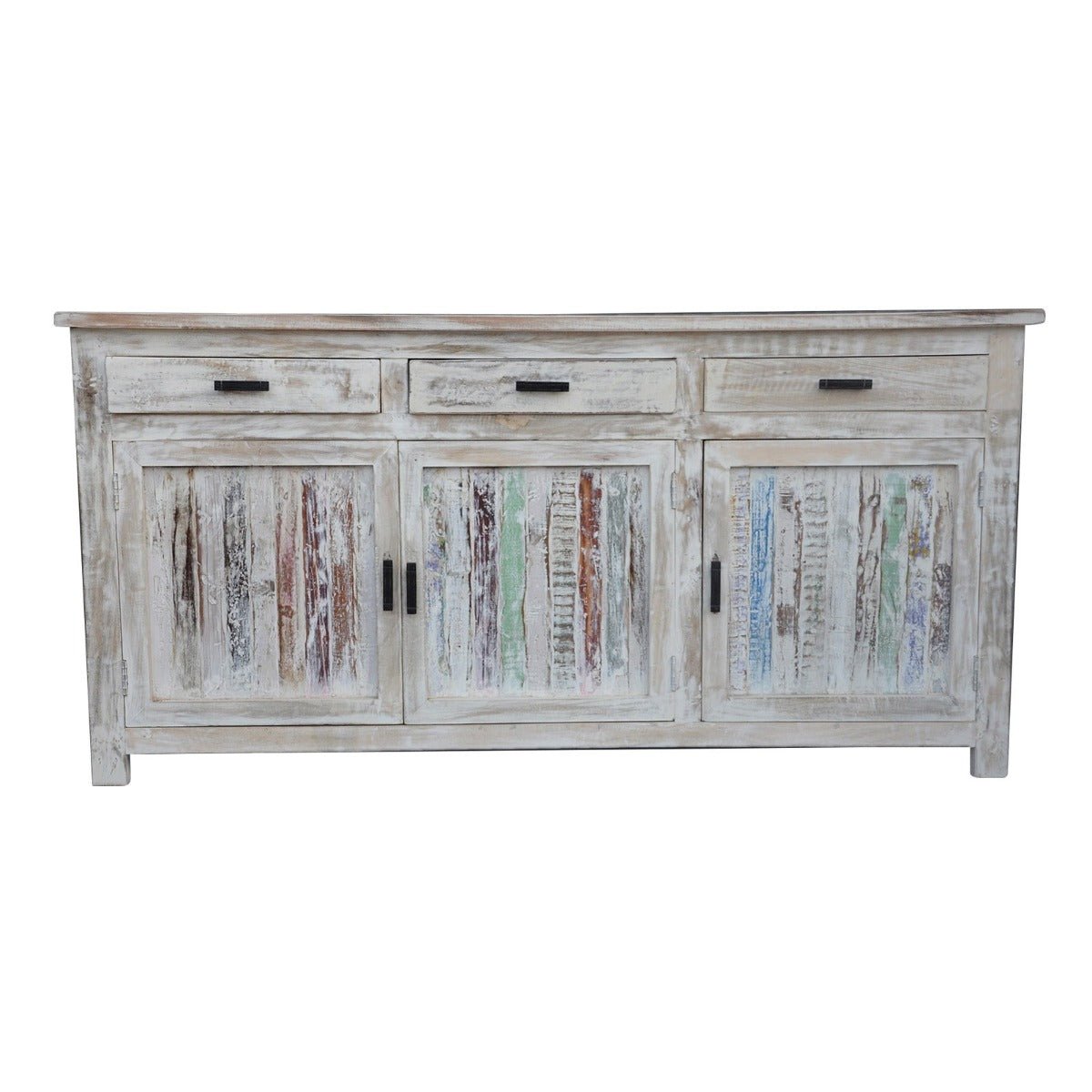 CORSO TIMBER SIDEBOARD - White wash - 180 - 40 - 90 – handcrafted solid wood furniture