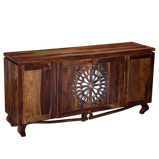 FRENCH ARCHED MIRROR DOOR SIDEBOARD – handcrafted solid wood furniture