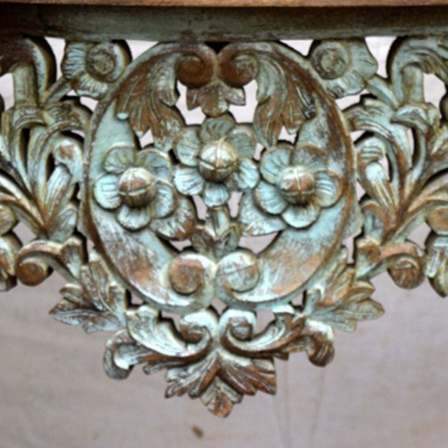 Hand Carved Hall Table by Hibashi Furniture – handcrafted solid wood furniture made in India
