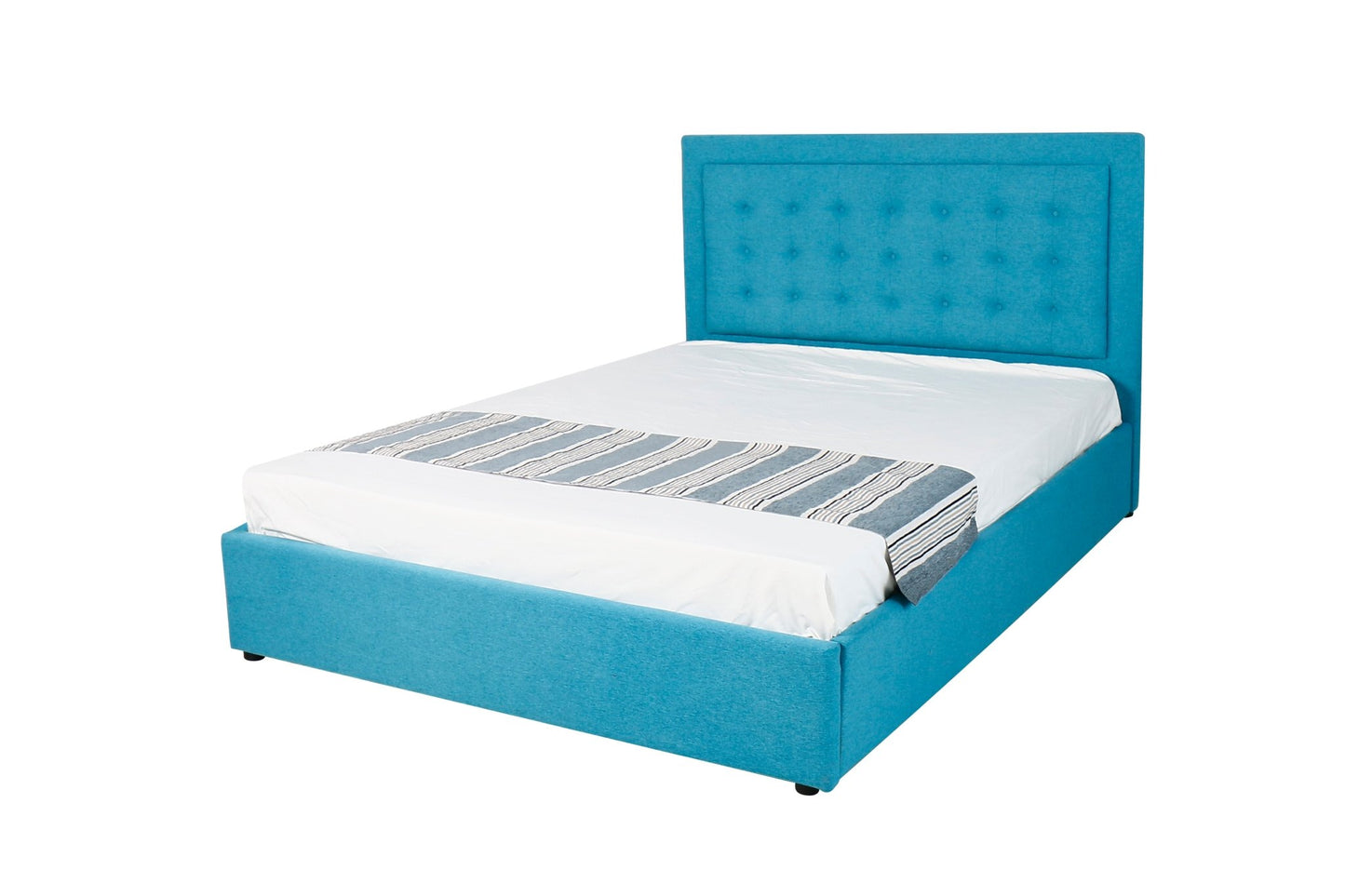 HF1806 Upholstered Bed Frame by Hibashi Furniture – handcrafted solid wood furniture made in India