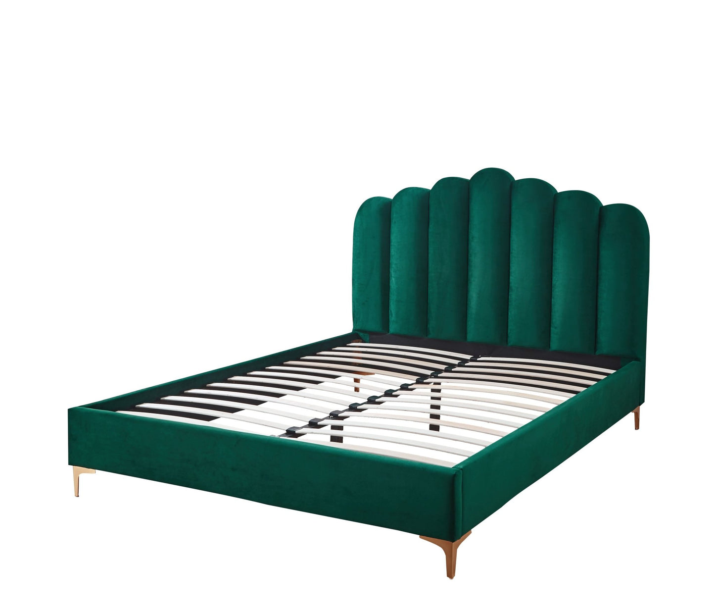 HF2006 Upholstered Bed Frame by Hibashi Furniture – handcrafted solid wood furniture made in India