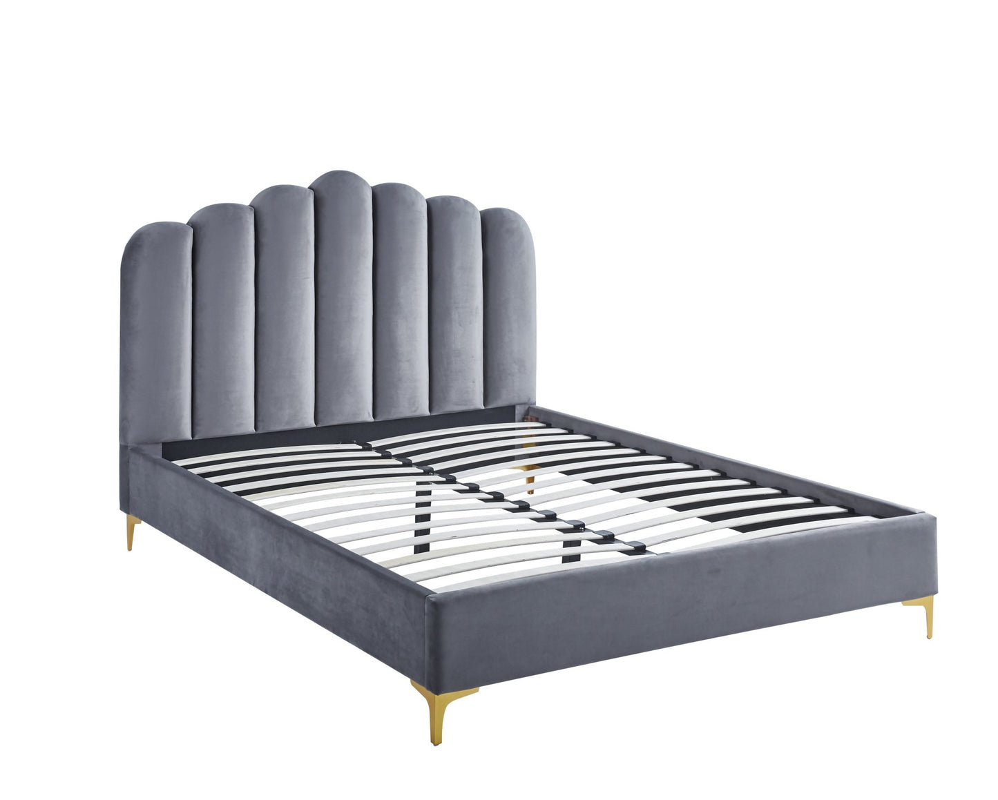 HF2006 Upholstered Bed Frame by Hibashi Furniture – handcrafted solid wood furniture made in India