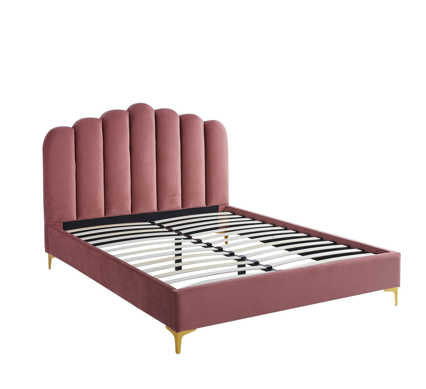 HF2006 Upholstered Bed Frame by Hibashi Furniture – handcrafted solid wood furniture made in India