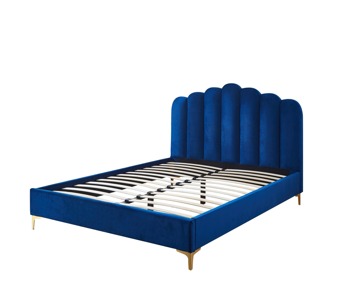 HF2006 Upholstered Bed Frame by Hibashi Furniture – handcrafted solid wood furniture made in India