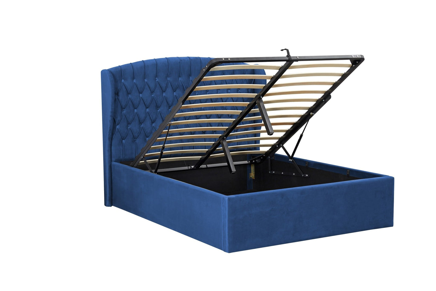 HF2108 Upholstered Bed Frame by Hibashi Furniture – handcrafted solid wood furniture made in India