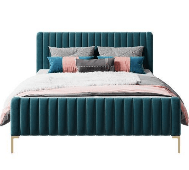 HF2202 Upholstered Bed Frame – handcrafted solid wood furniture
