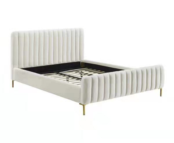HF2202 Upholstered Bed Frame – handcrafted solid wood furniture