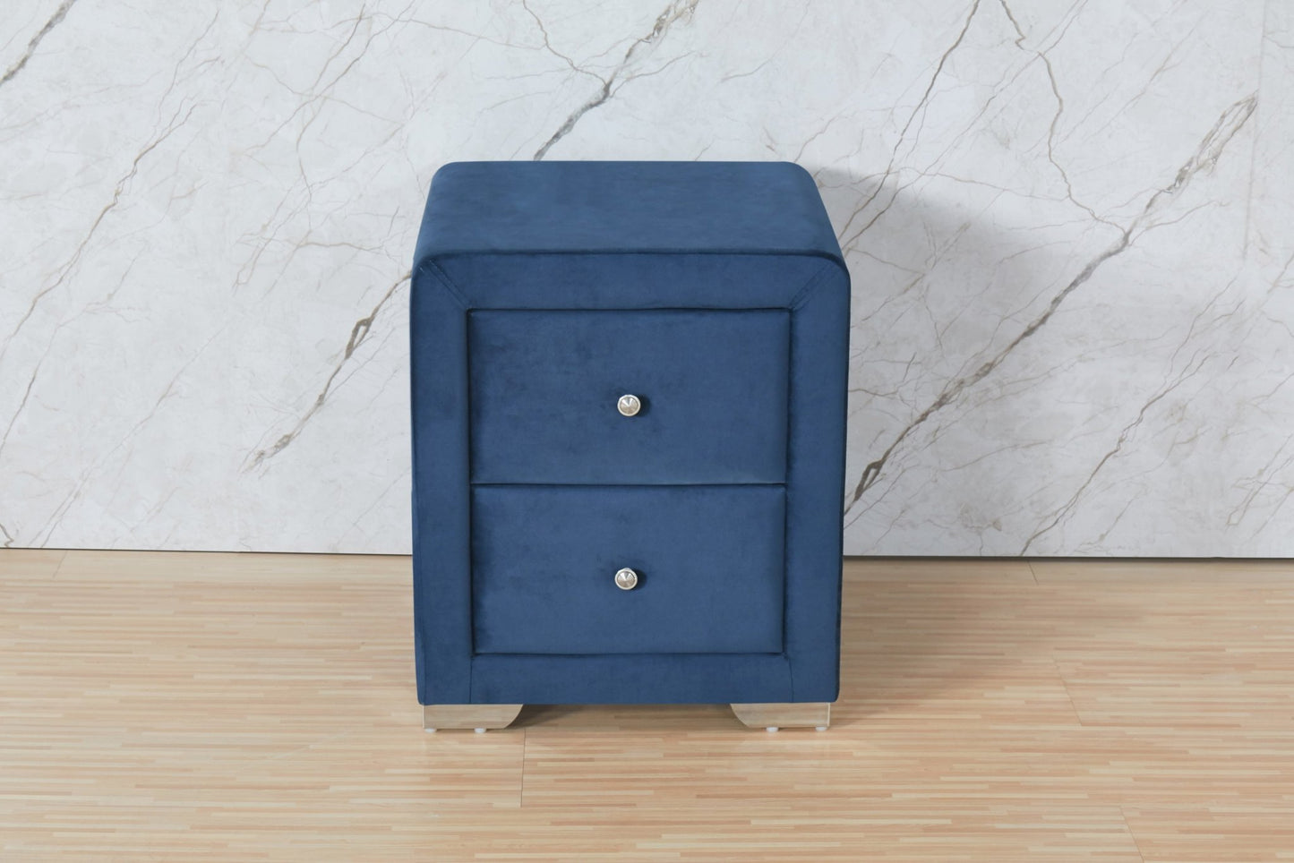 HFNS1 Upholstered Bedside Bed Table by Hibashi Furniture – handcrafted solid wood furniture made in India