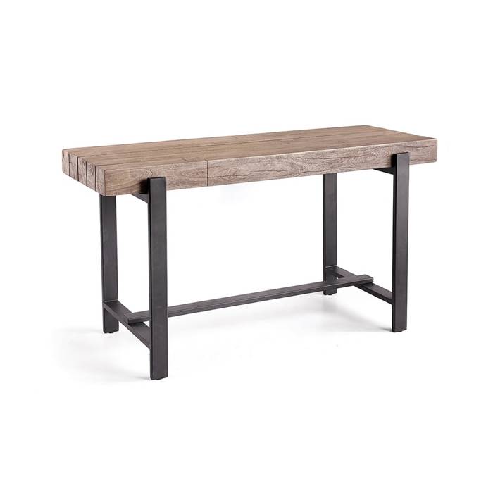 IBA Modern Industrial Dining Table by Hibashi Furniture – handcrafted solid wood furniture made in India