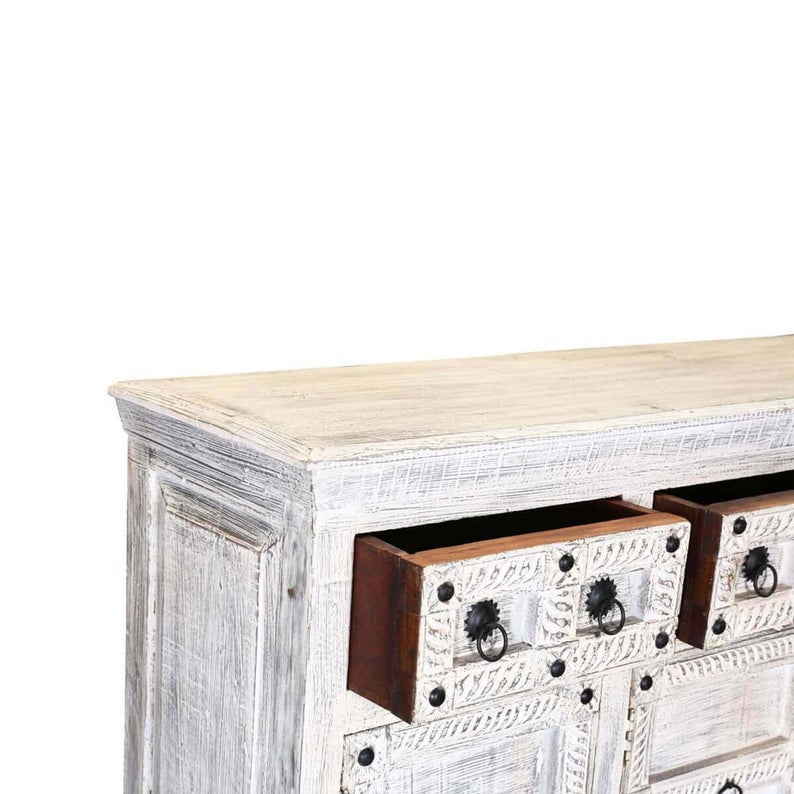 Cajón de aparador antiguo estilo Mid-Century