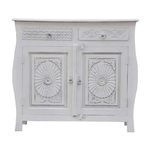 Indian Colonial Style Carved Sideboard – handcrafted solid wood furniture