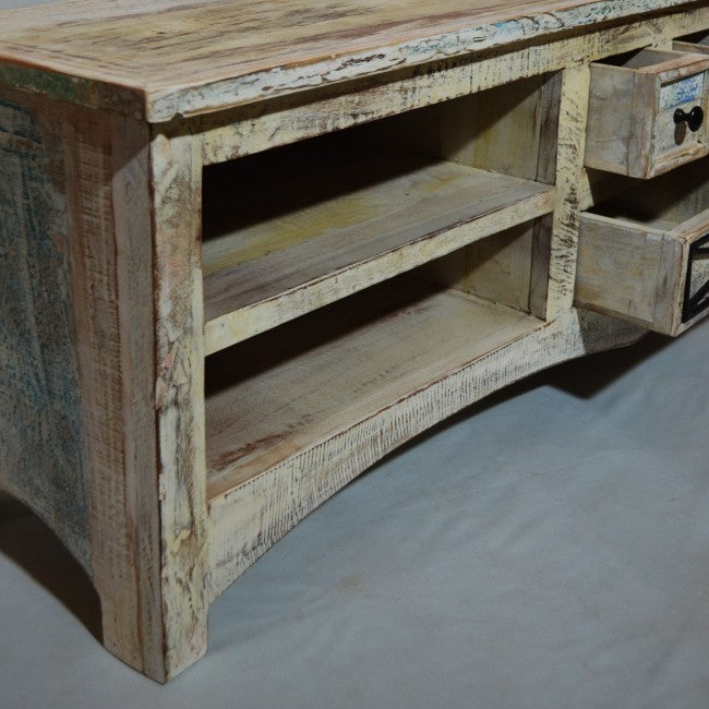 RUSTICA WHITE TV UNIT LARGE
