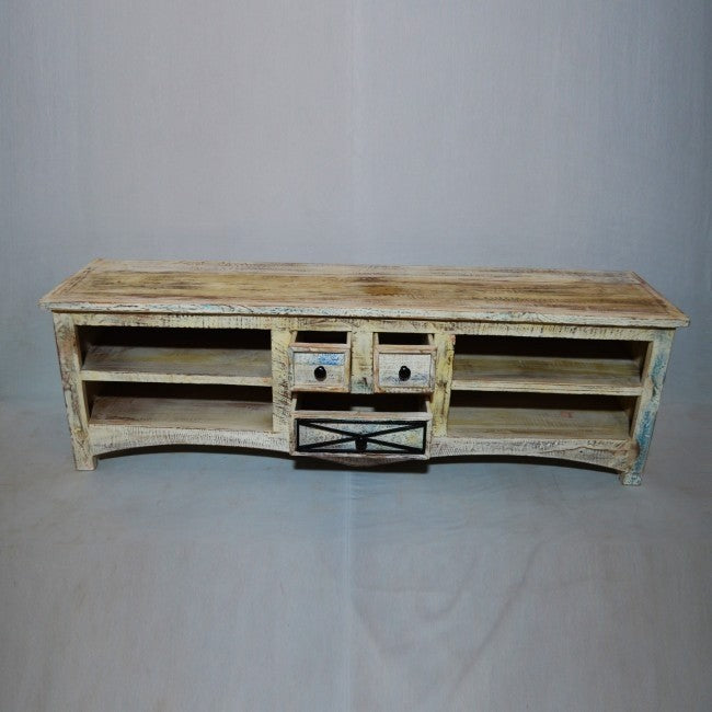 RUSTICA WHITE TV UNIT LARGE