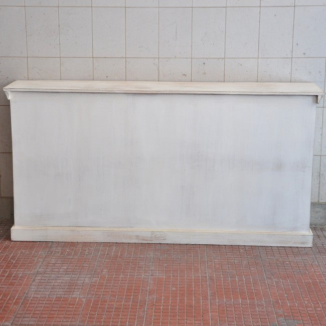 JALI SOLID 5 DRAWERS WOODEN SIDEBOARD-White wash-180-40-90