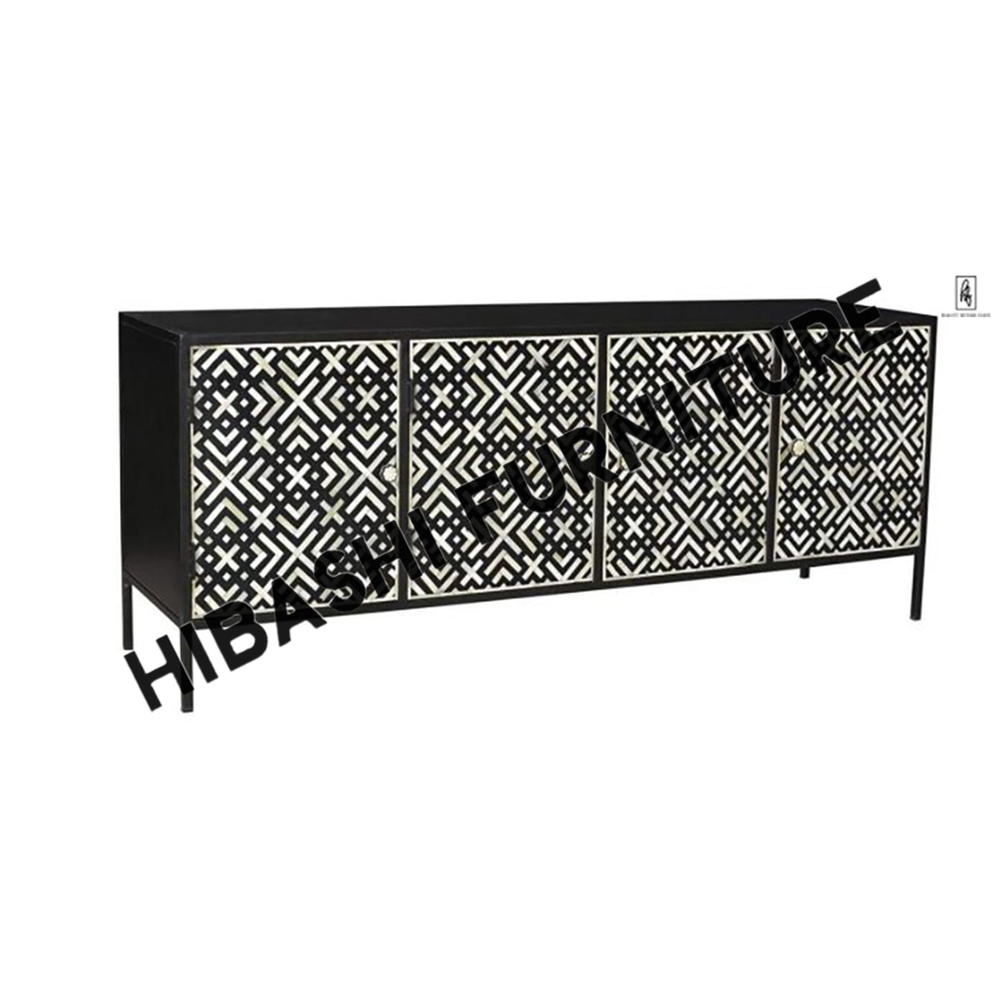LIPA Hand made Bone Inlay Sideboard – handcrafted solid wood furniture