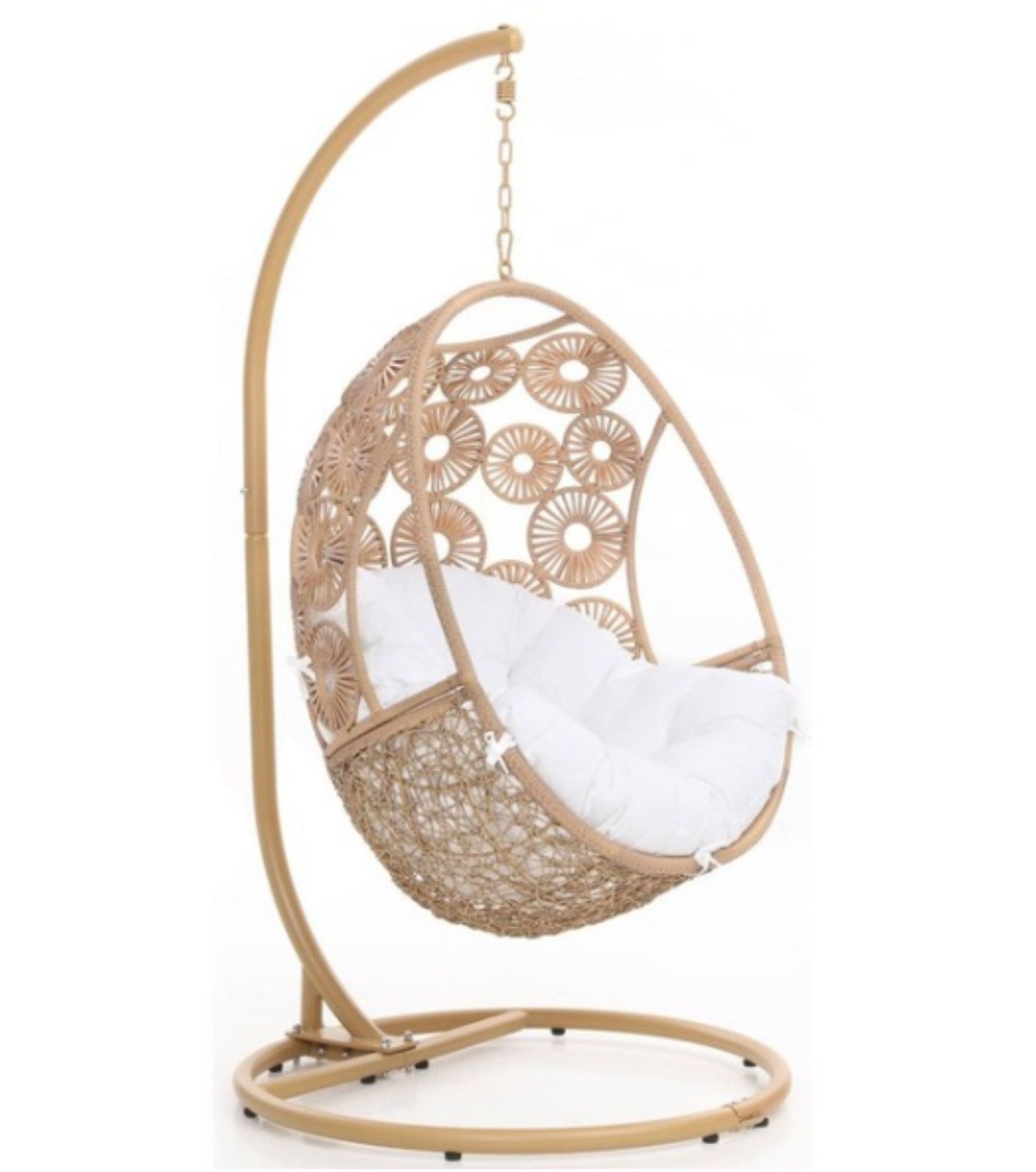 Mali Modern Outdoor Patio Bay Swing Chair by Hibashi Furniture – handcrafted solid wood furniture made in India