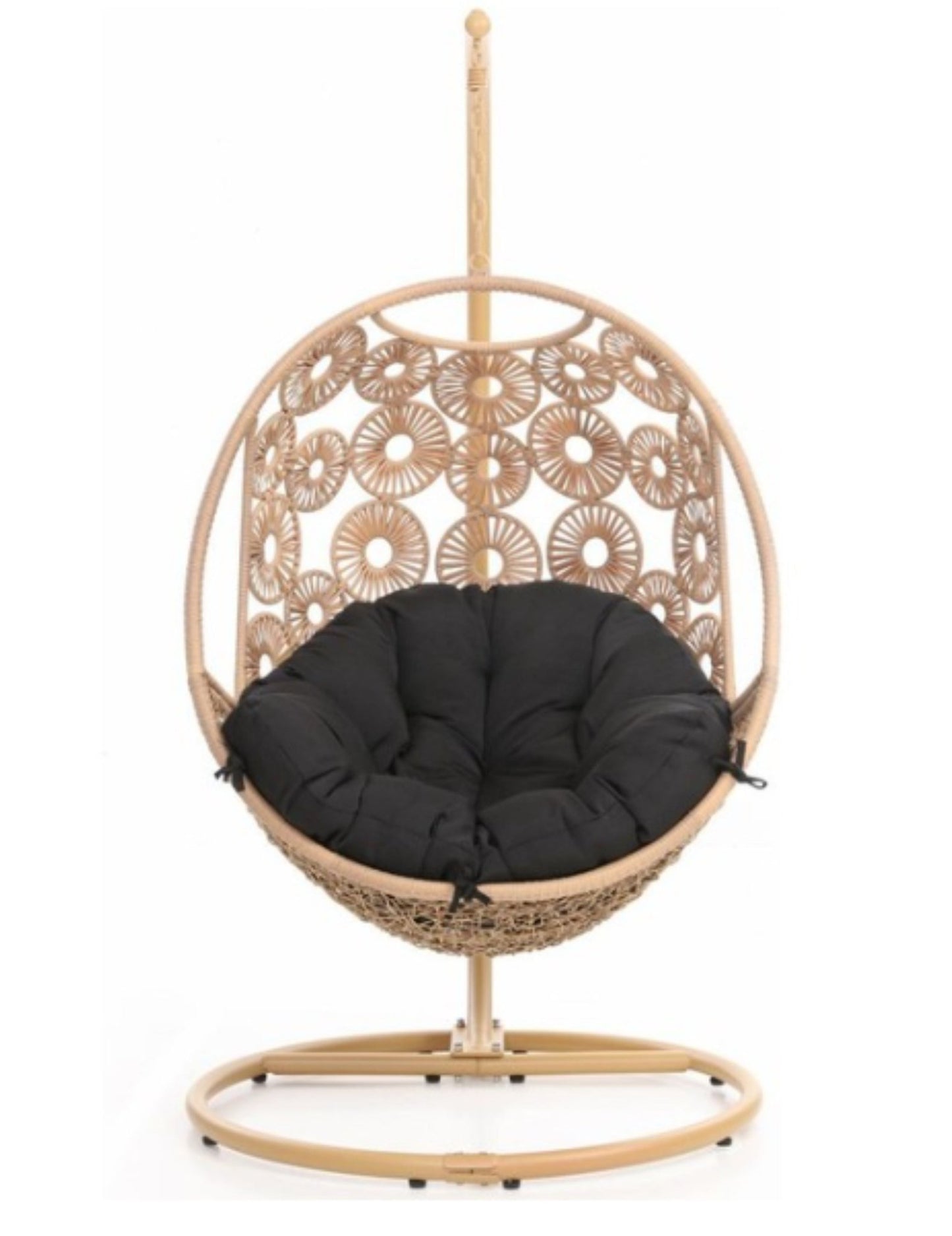 Mali Modern Outdoor Patio Bay Swing Chair by Hibashi Furniture – handcrafted solid wood furniture made in India