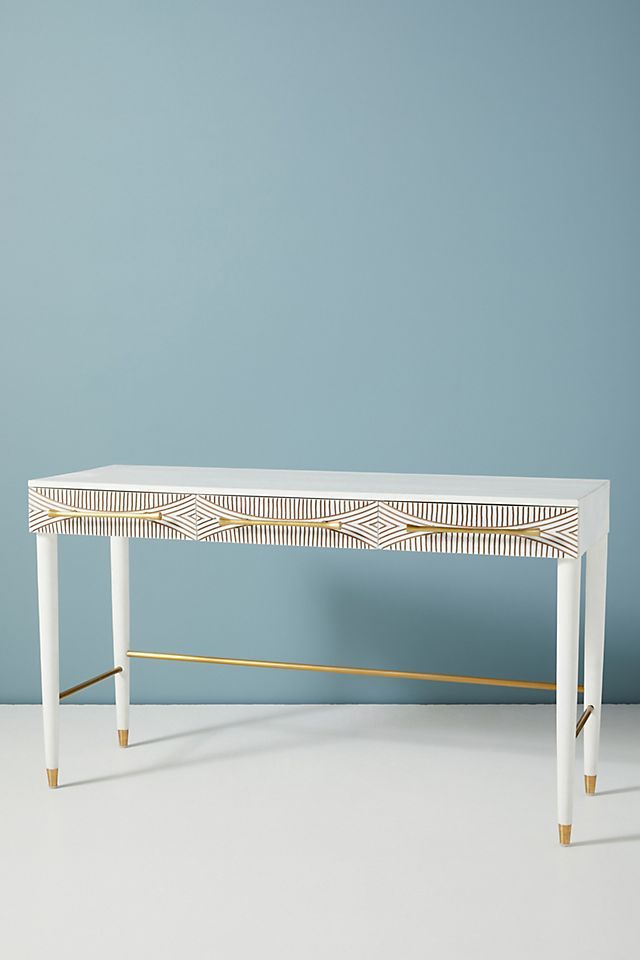 MANA Hand carved Hall Table by Hibashi Furniture – handcrafted solid wood furniture made in India