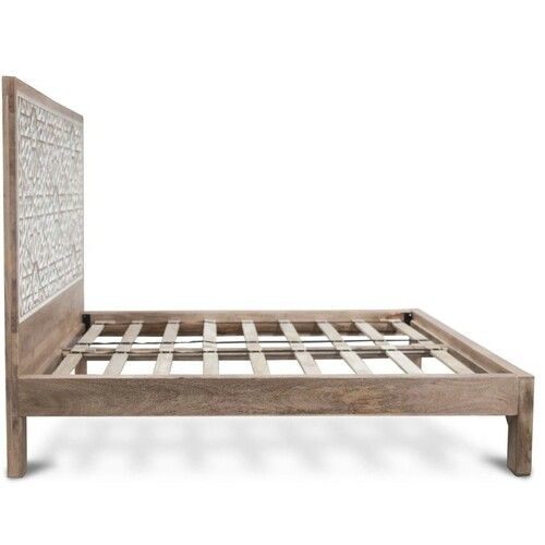 Hidd Hand Carved Solid Wood Queen/King Bed