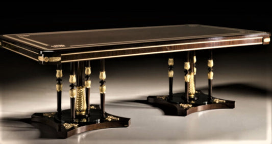 Mars Hand Carved Designer Luxury 8 Seater Dining Table Set – handcrafted solid wood furniture