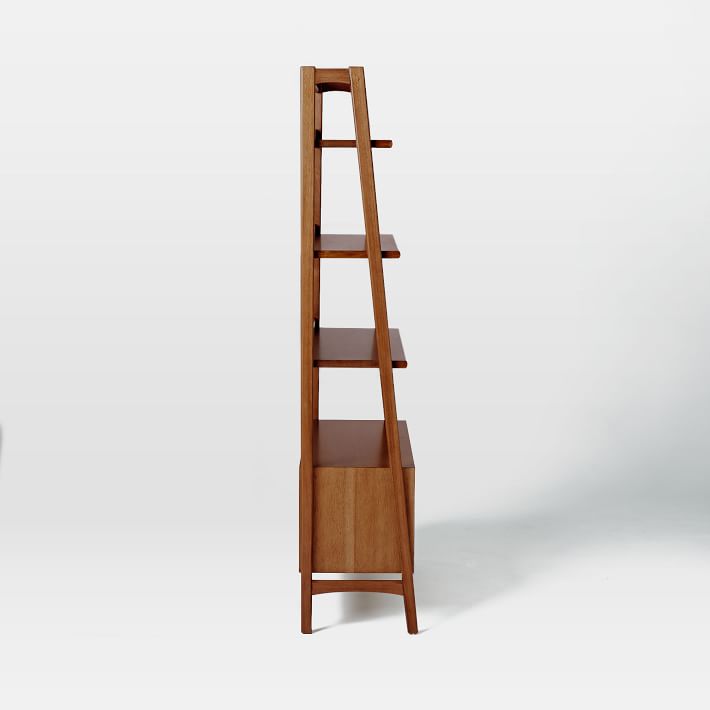 Acorn Mid-Century Bookshelf with Drawer