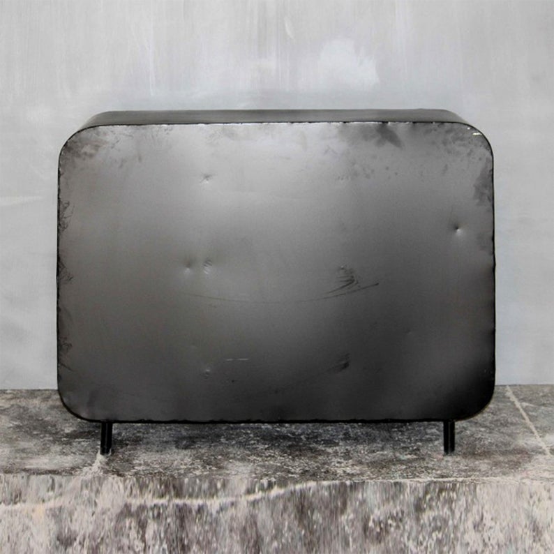 Miller Industrial Timber Iron Chest of Drawers by Hibashi Furniture – handcrafted solid wood furniture made in India