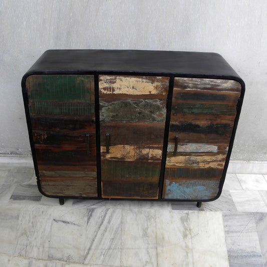 Miller Iron Timber Multicolor Sideboard – handcrafted solid wood furniture