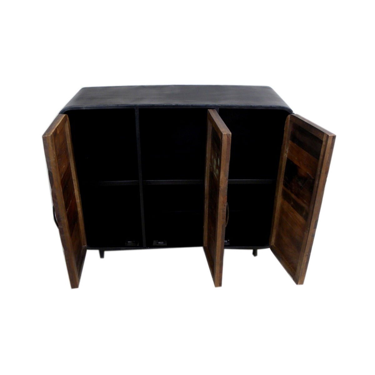 Miller Iron Timber Multicolor Sideboard by Hibashi Furniture – handcrafted solid wood furniture made in India