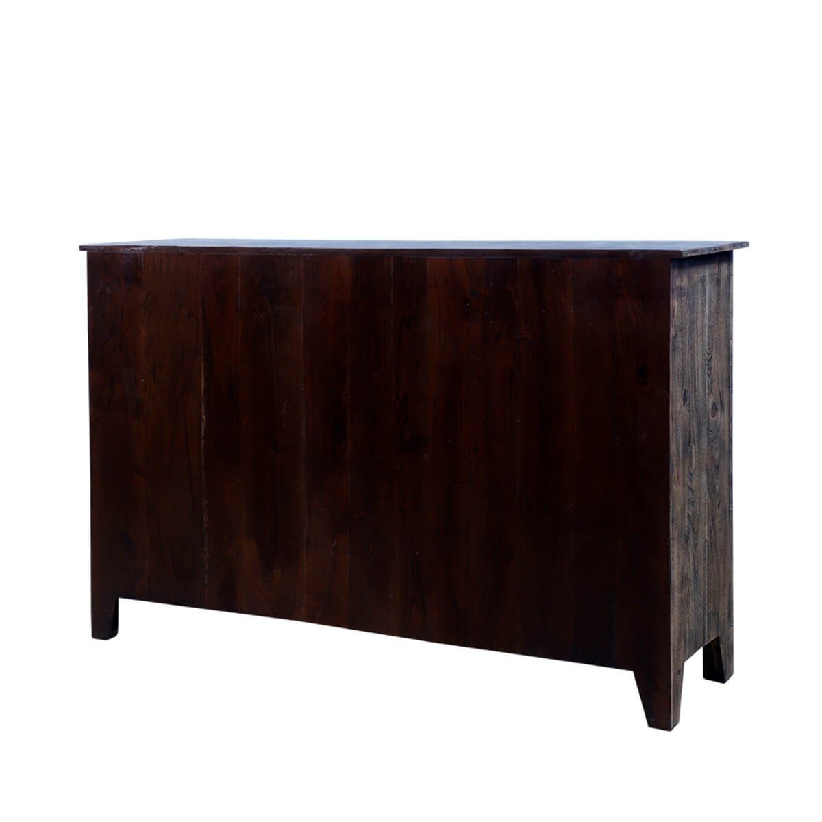 Mughal Garden Indian Hand Carved Reclaimed Wood 7 Drawer Rustic Dresser - HF Commercial Furniture