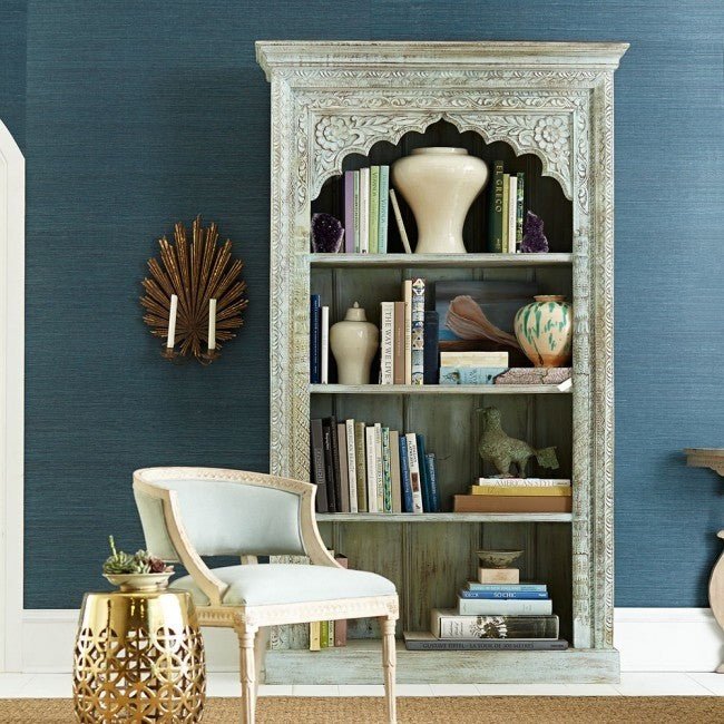 Mughal Style Indian Bookshelf by Hibashi Furniture – handcrafted solid wood furniture made in India