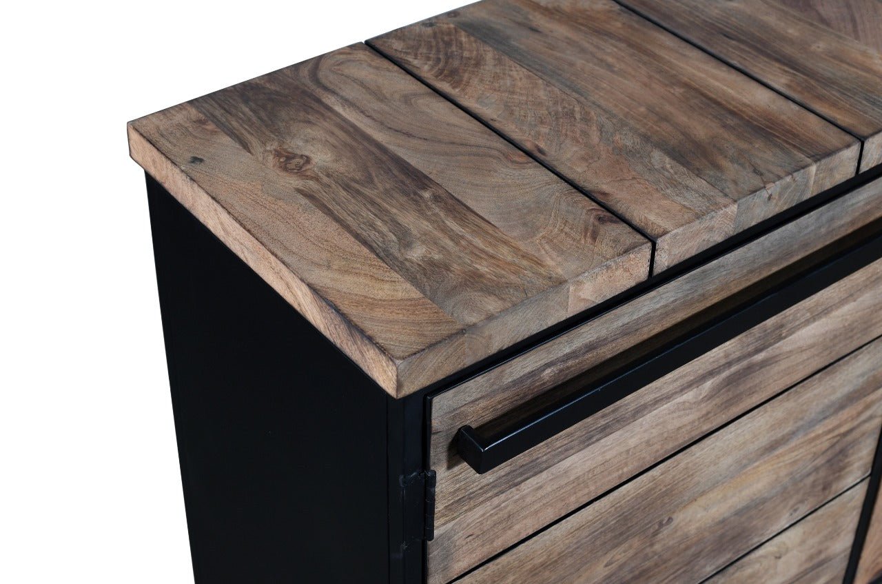 Nadia Mango Wood TV Console by Hibashi Furniture – handcrafted solid wood furniture made in India