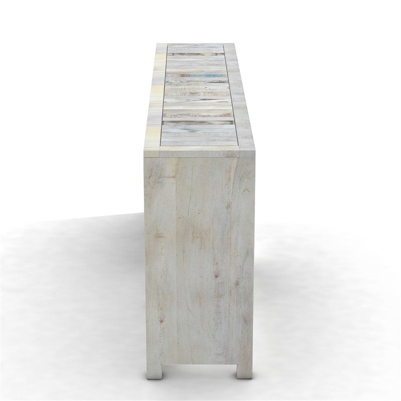 NIRVANA WHITEWASH TIMBER SIDEBOARD XL