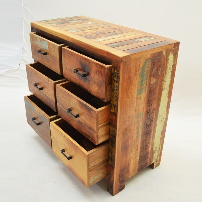 NIRVANA CHEST OF 6 DRAWERS by Hibashi Furniture – handcrafted solid wood furniture made in India