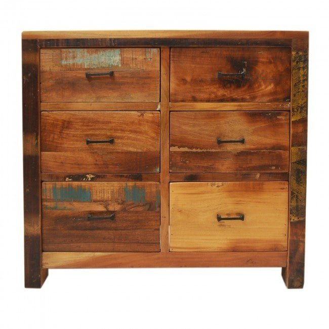NIRVANA CHEST OF 6 DRAWERS by Hibashi Furniture – handcrafted solid wood furniture made in India