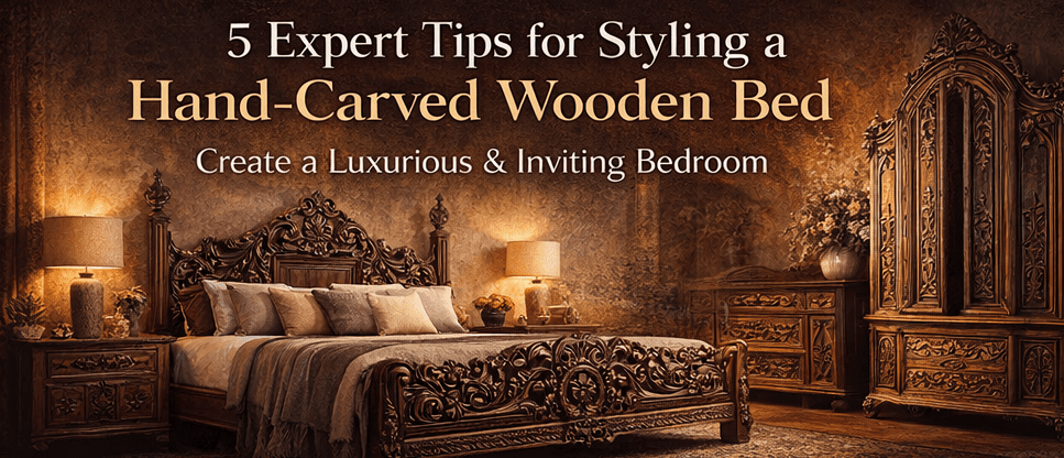 5 Expert Tips for Styling a Hand-Carved Wooden Bed - HF Commercial Furniture