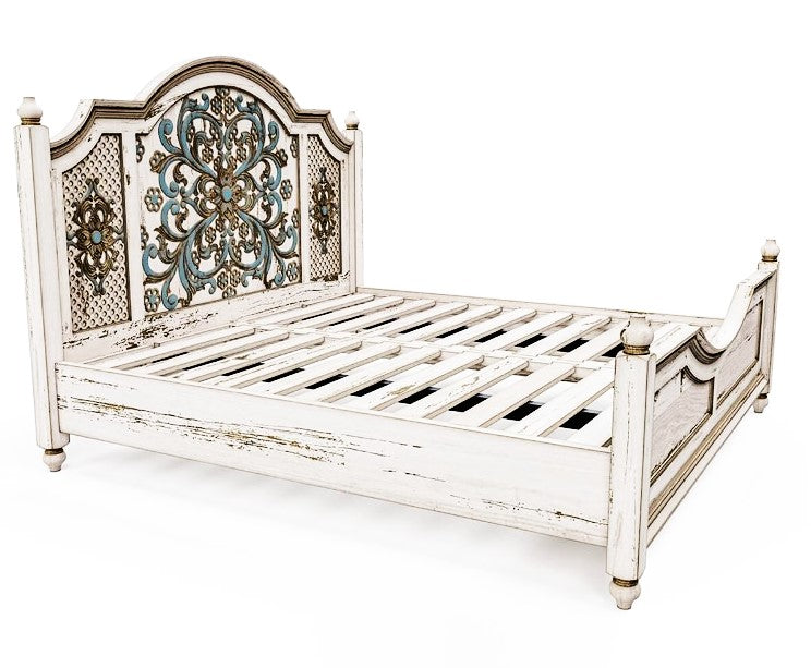 Huma Hand Carved Solid Wooden Bed / Bedroom Set