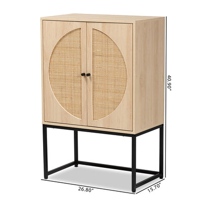 Ardon Rattan Two Door Storage Cabinet