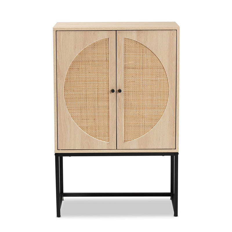 Ardon Rattan Two Door Storage Cabinet