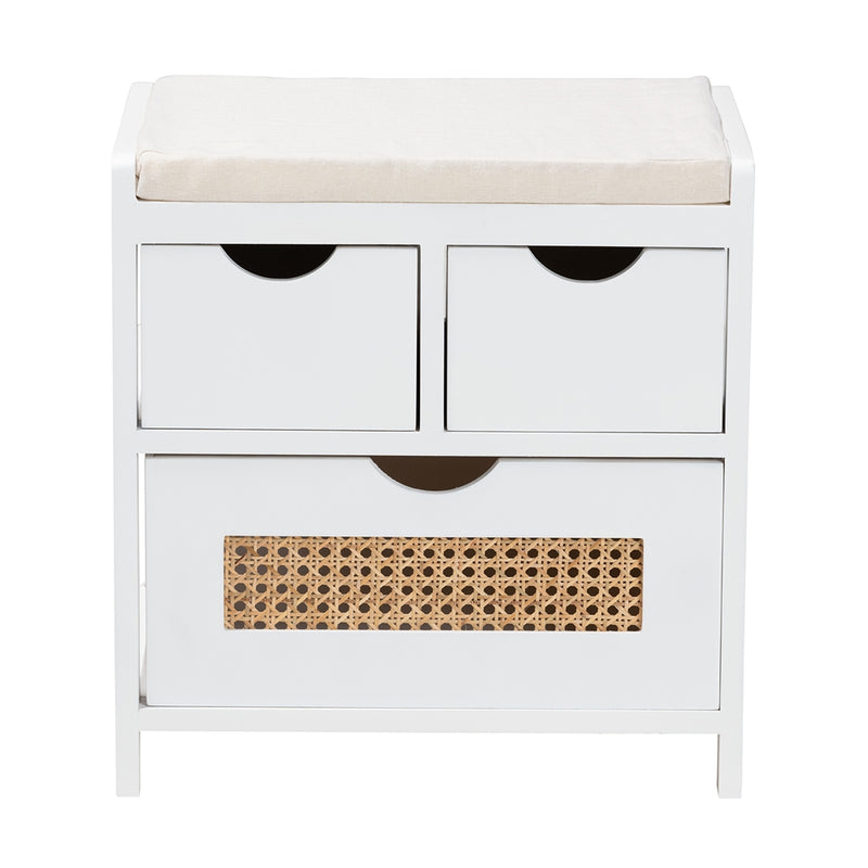 Bastian Three Drawer Storage Bench