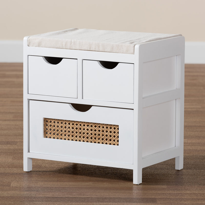 Bastian Three Drawer Storage Bench