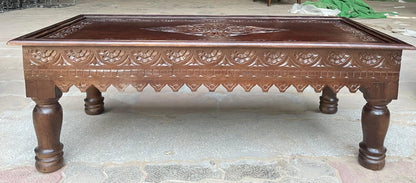Hand Carved Indian Mughal Elephant Design swing