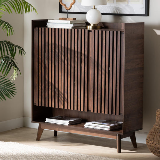 Lennon Mid-Century Modern Solid Wooden Entryway