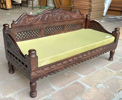 Hand Carved Indian Mughal Elephant Design swing