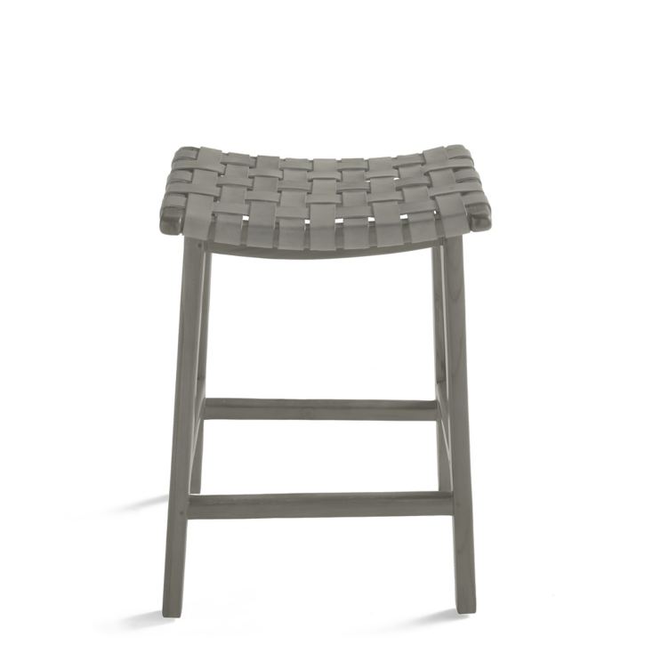 Aeterna Solid Wood Recamier Bar/Counter stool