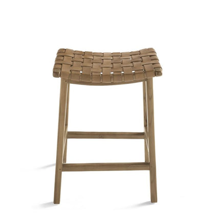Aeterna Solid Wood Recamier Bar/Counter stool
