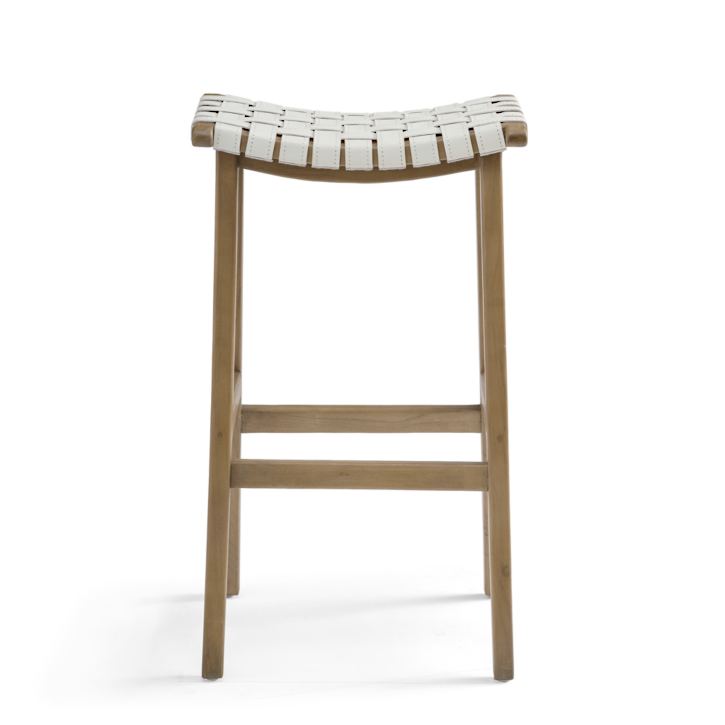 Aeterna Solid Wood Recamier Bar/Counter stool Set of 2 Pieces