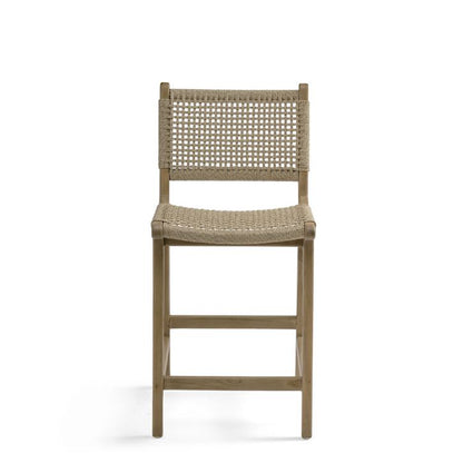 Glioe Solid Wood Low Back Bar and Counter Stool