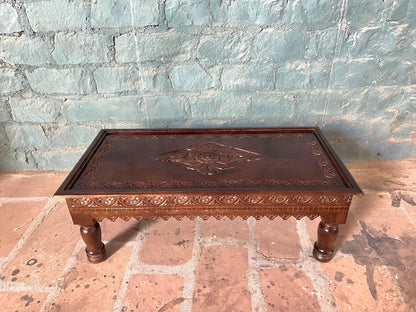 Hand Carved Indian Mughal Elephant Design swing