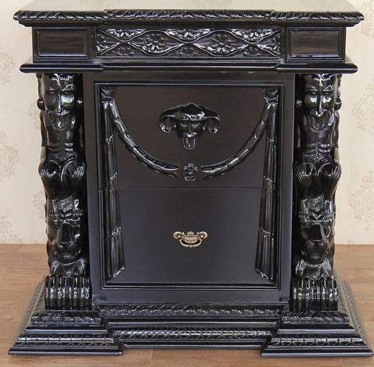 Daze Hand Carved Gothic Nightstand