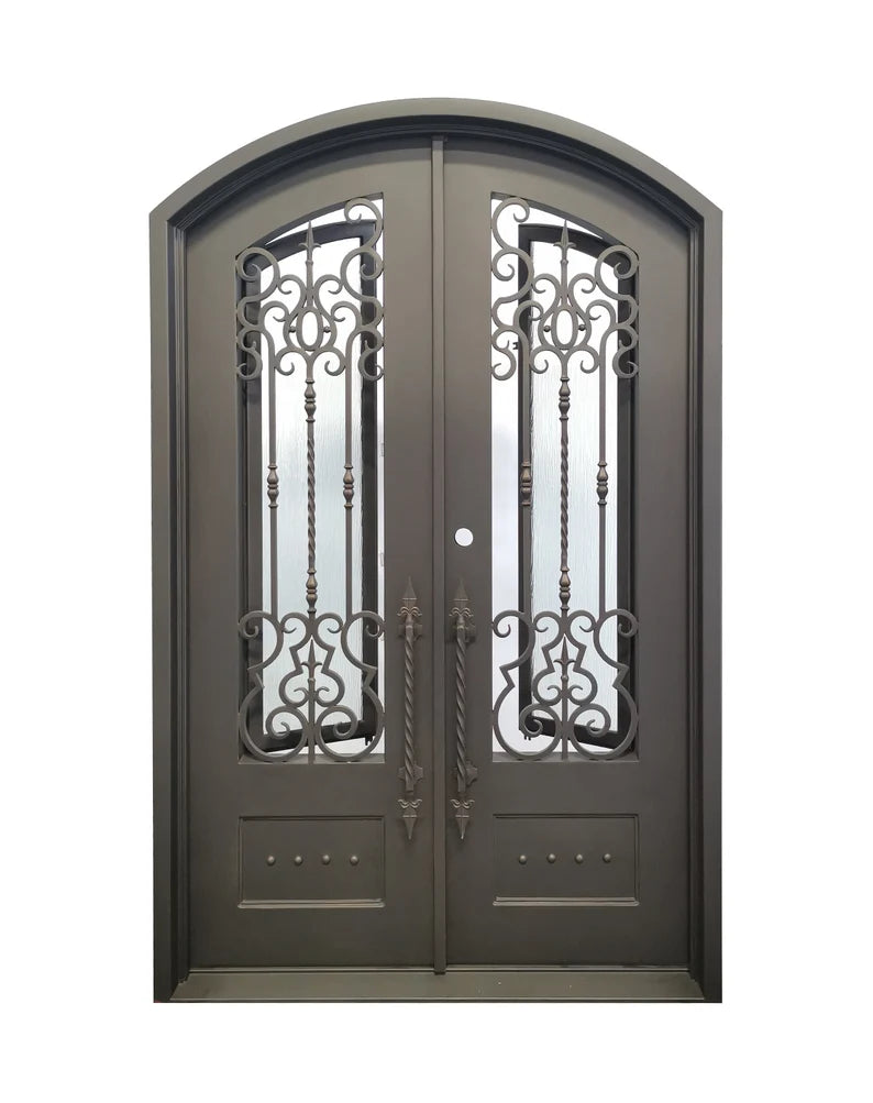 Clarity Wrought Iron Double Door